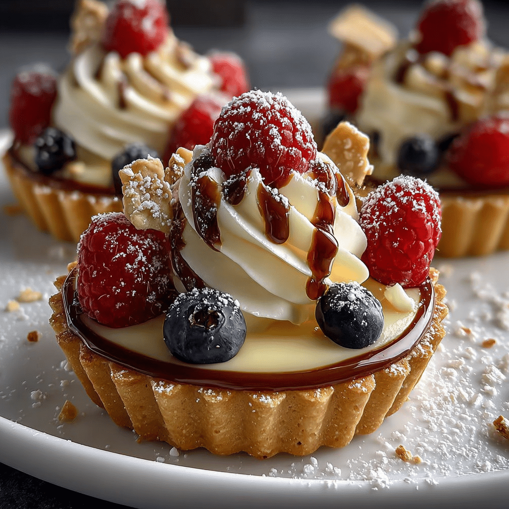 Elegant White Chocolate Mousse Tartlets