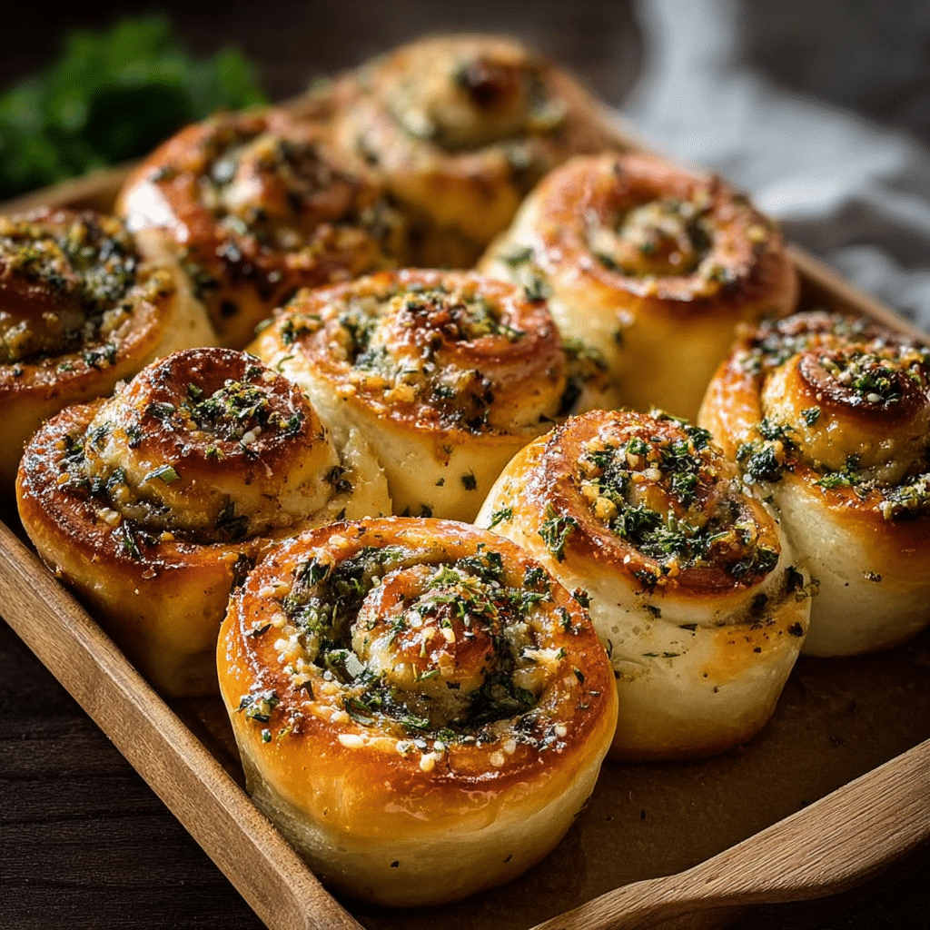 Herb & Garlic Swirl Rolls