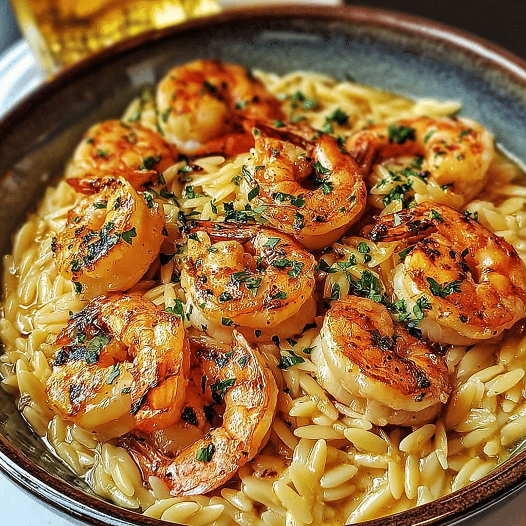 Lemon Shrimp Orzo