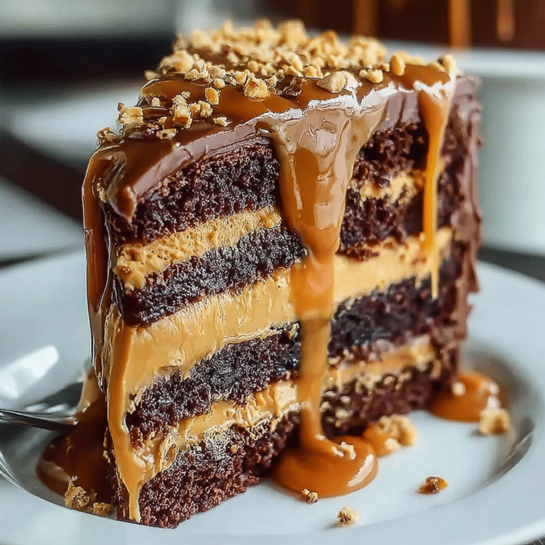 Rich & Velvety Coffee Caramel Cake