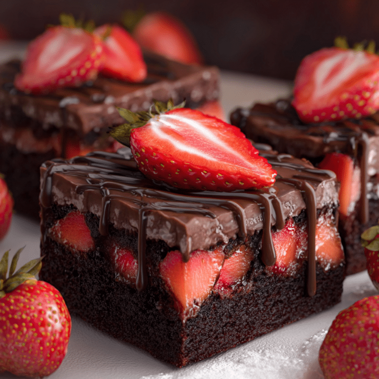 Strawberry Brownies Recipe