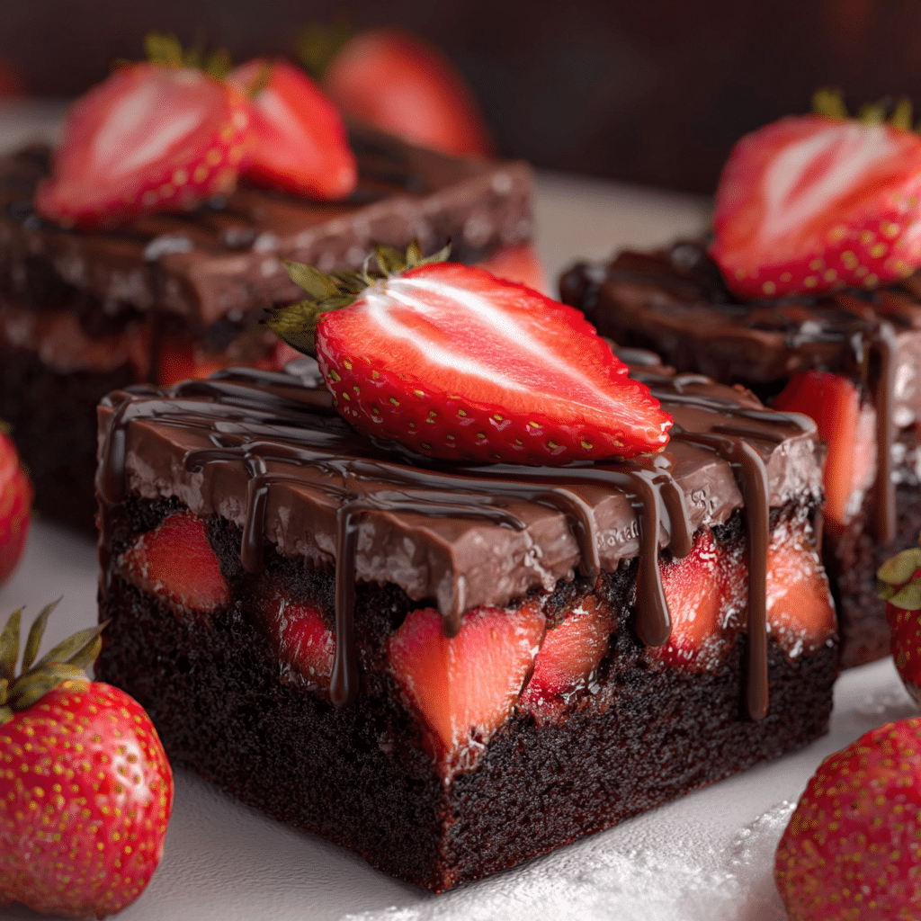 Strawberry Brownies Recipe