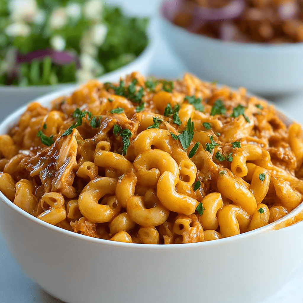 BBQ Chicken Mac and Cheese