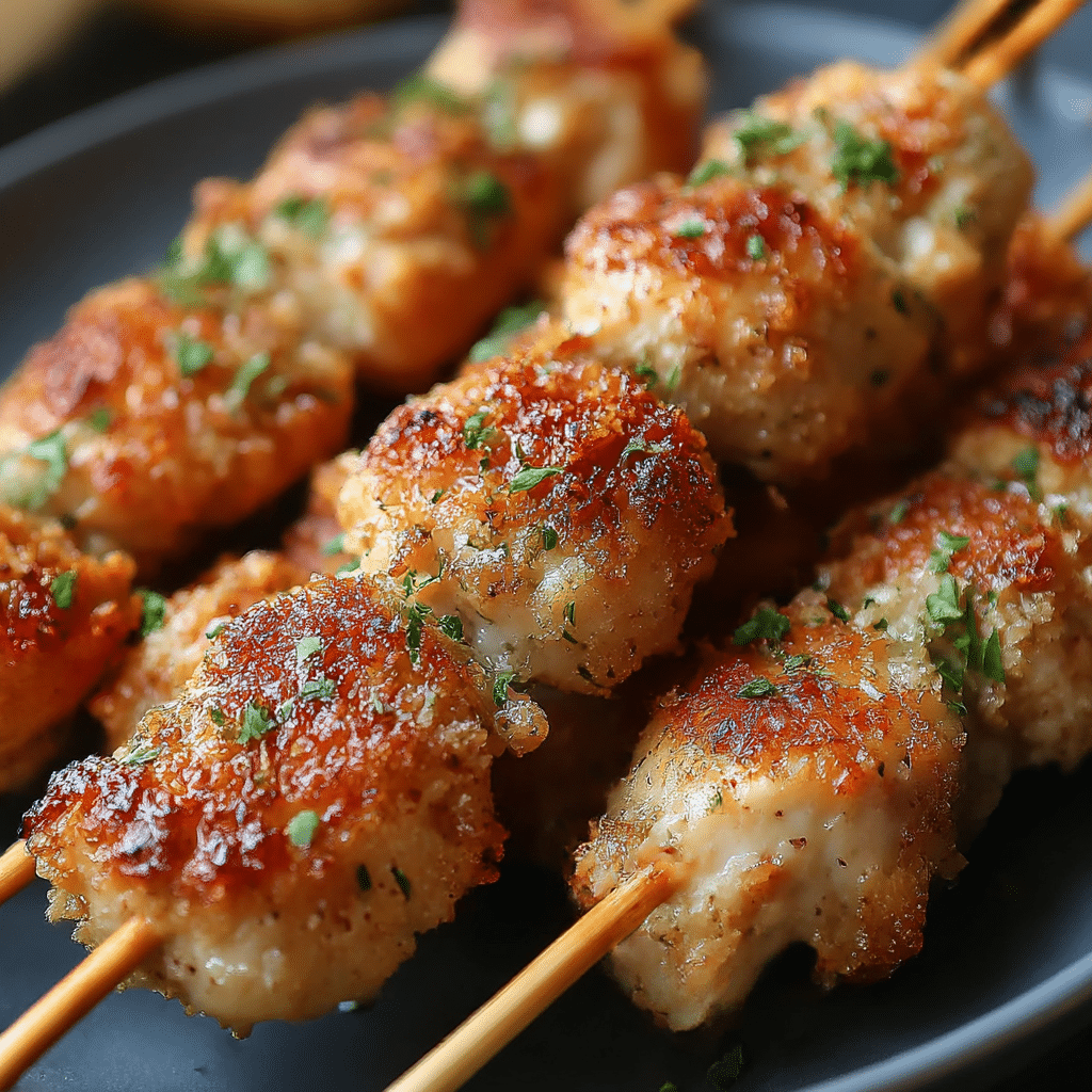 Breaded Chicken Skewers