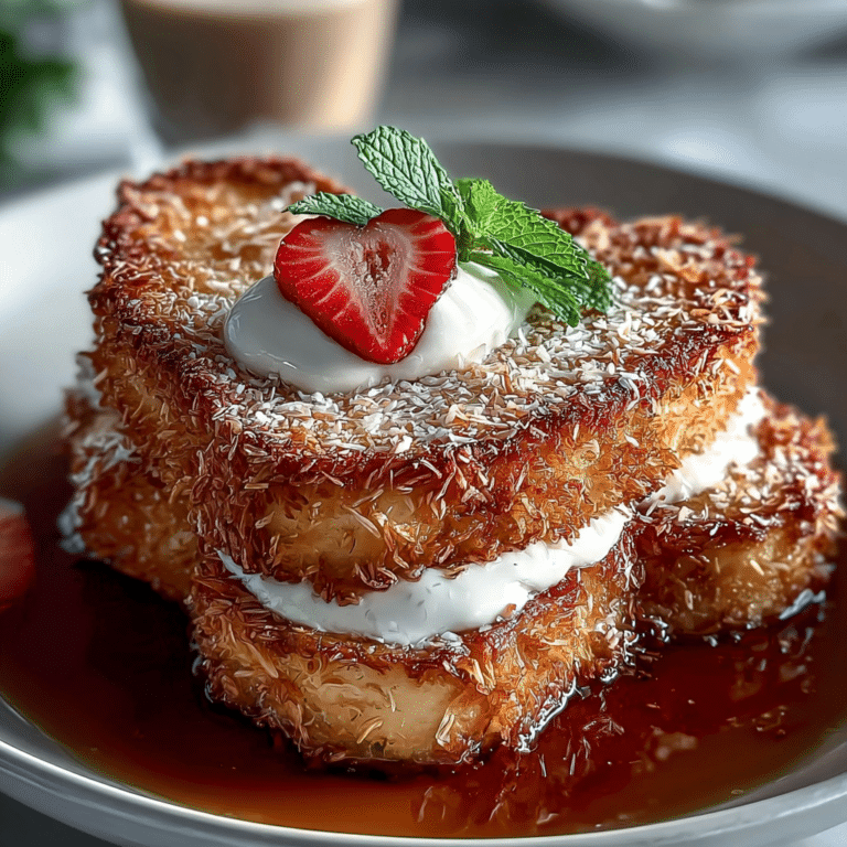 Coconut Crusted Stuffed French Toast
