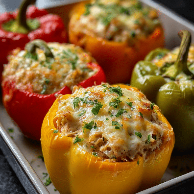 Creamy Chicken Stuffed Peppers