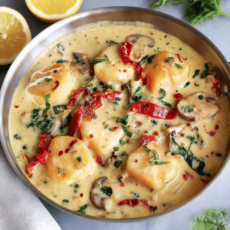 Creamy Tuscan Scallops