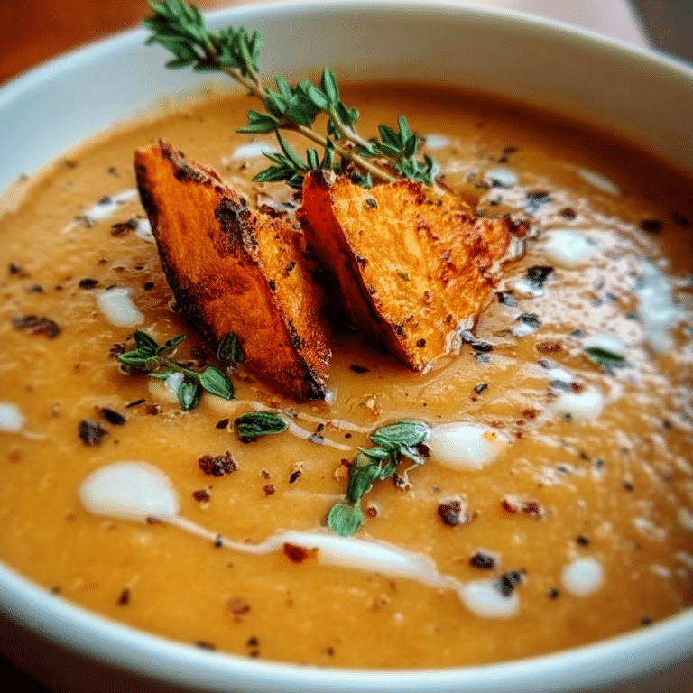 Savory Italian Sweet Potato Soup