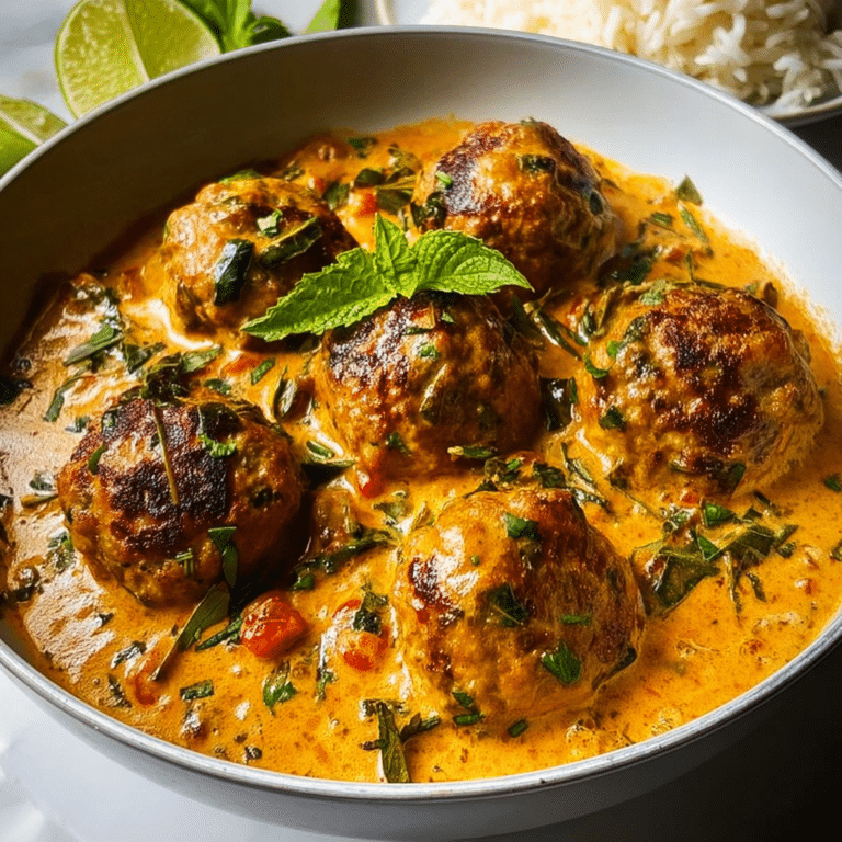 Creamy Coconut Curry Meatballs