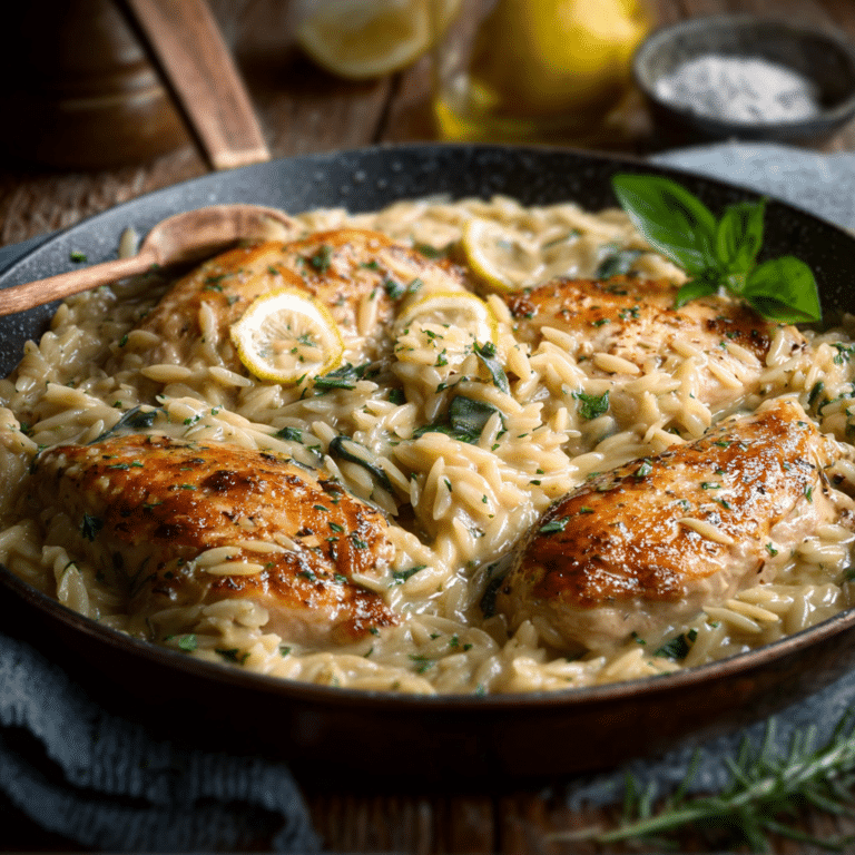 Creamy Lemon Chicken Orzo