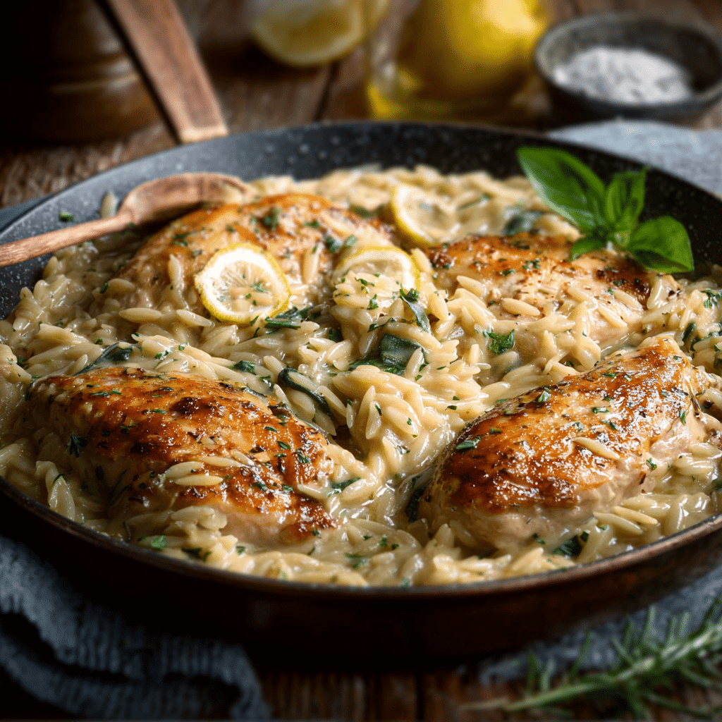 Creamy Lemon Chicken Orzo