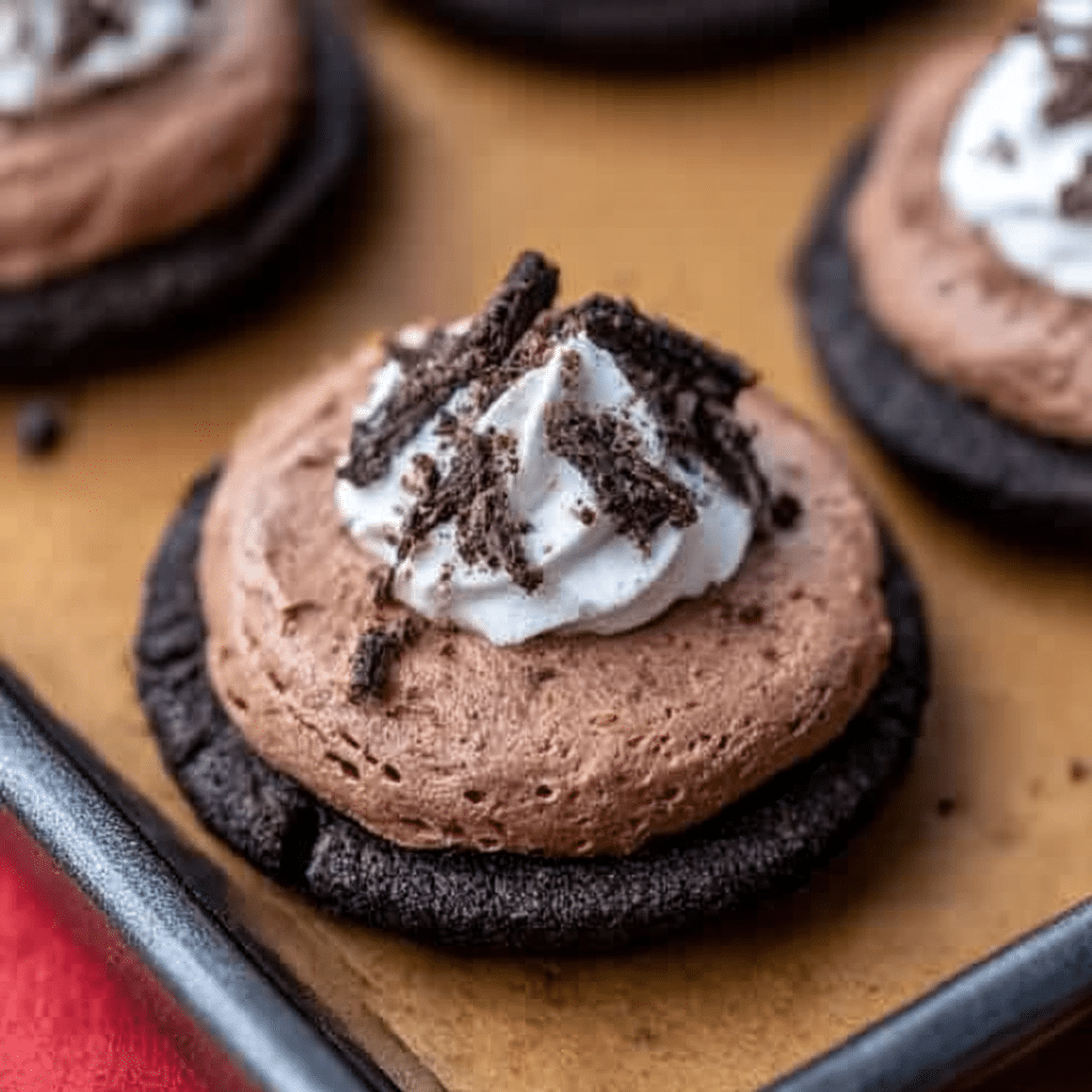 Decadent French Silk Oreo Cookies with Chocolate Mousse