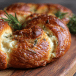 Mozzarella Stuffed Rosemary and Parmesan Soft Pretzels
