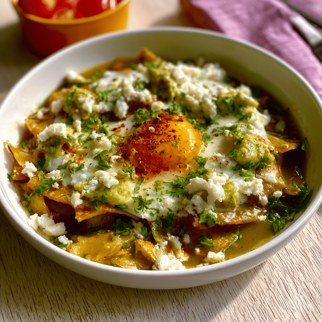 Easy Chilaquiles Verdes