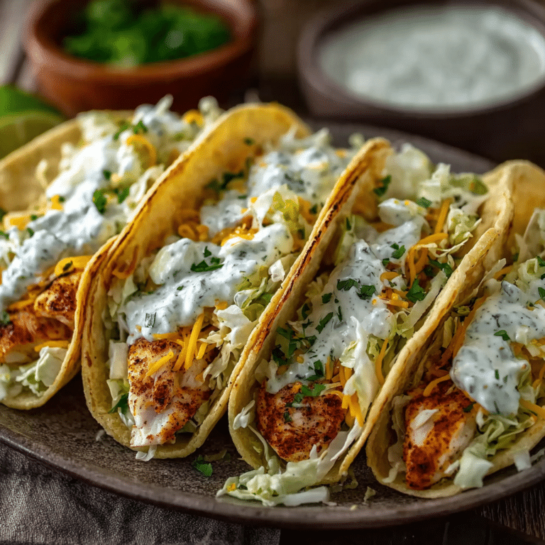Easy Dill Pickle Ranch Smash Chicken Tacos