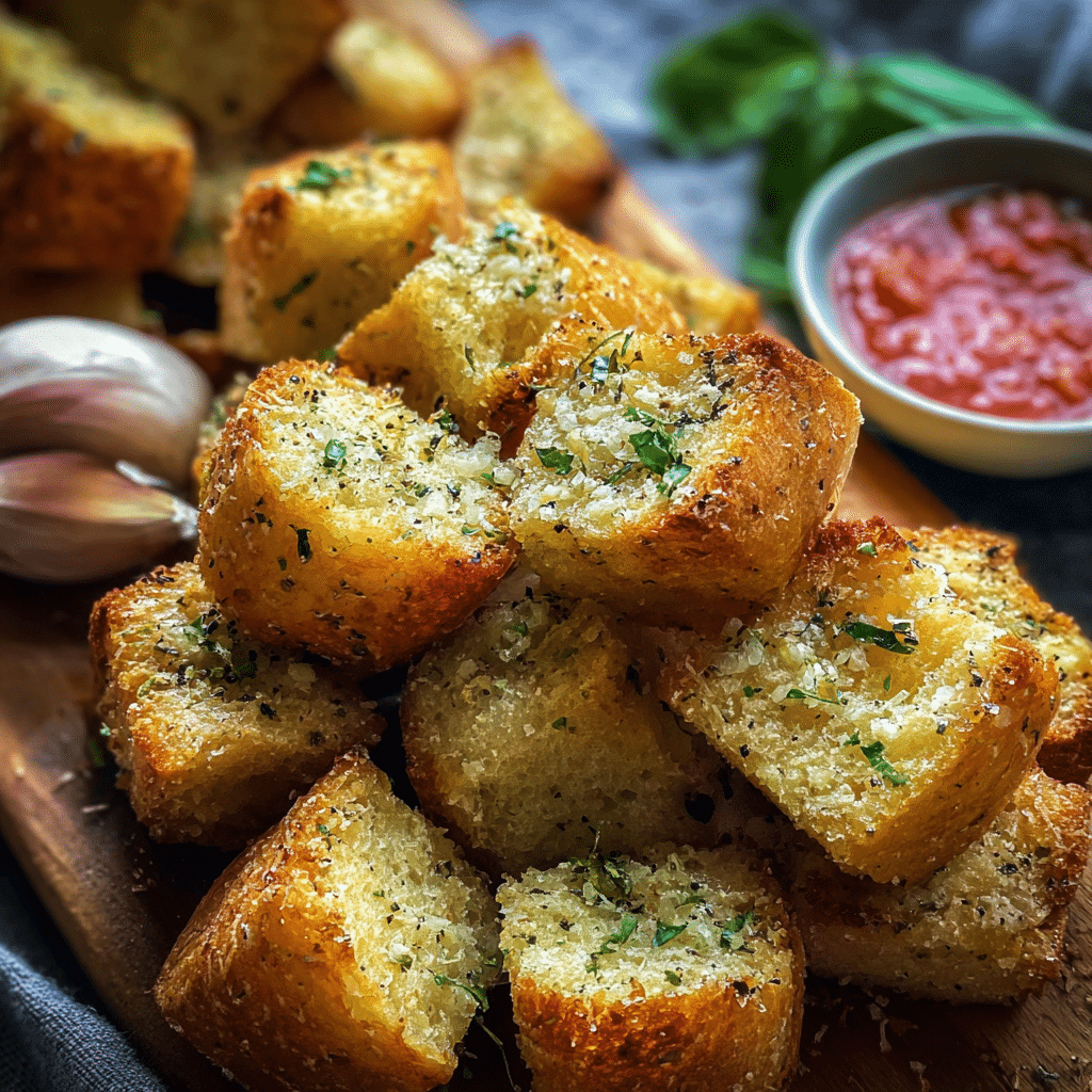 Garlic Parmesan Bread Bites