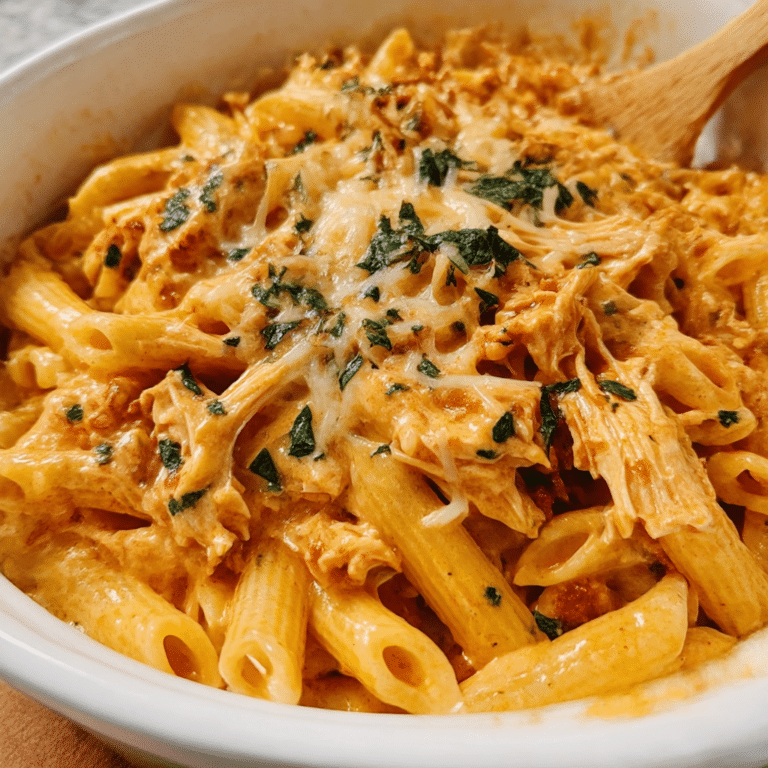 Slow Cooker Buffalo Ranch Chicken Pasta